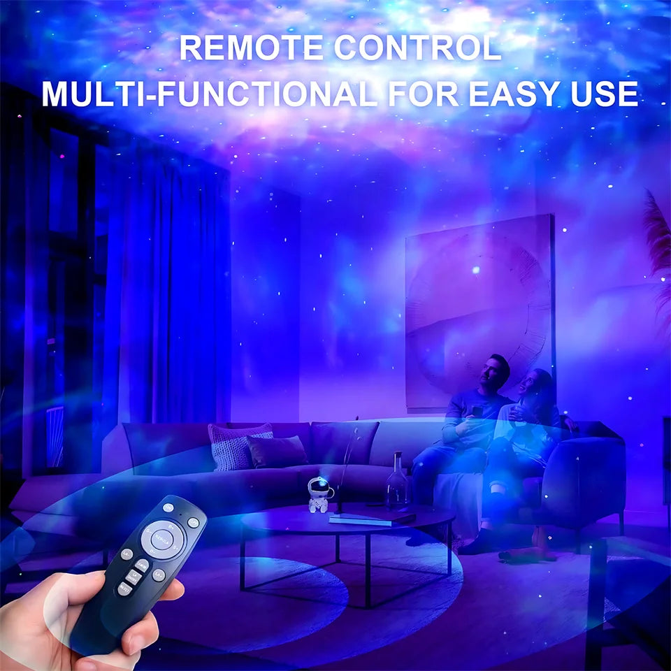 🌌 Astronaut Galaxy Star Projector Night Light