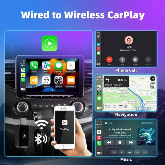 Wireless CarPlay & Android Auto – Plug & Play Freedom