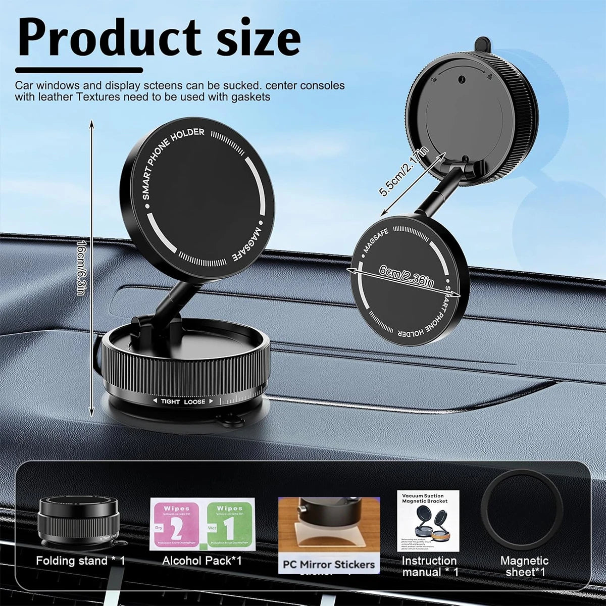360° Magnetic Car Phone Holder