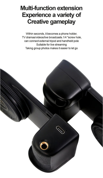 MagSafe Bluetooth Selfie Grip with Fill Light & Stabilizer