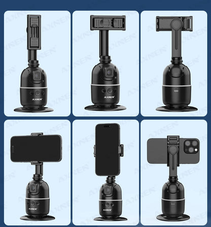 AI Face Tracking Gimbal – 360° Auto Rotate Selfie Stabilizer