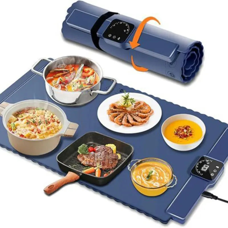 WarmServe Buffet Heating Mat – Party Tray Warmer with Timer 🥘🎉