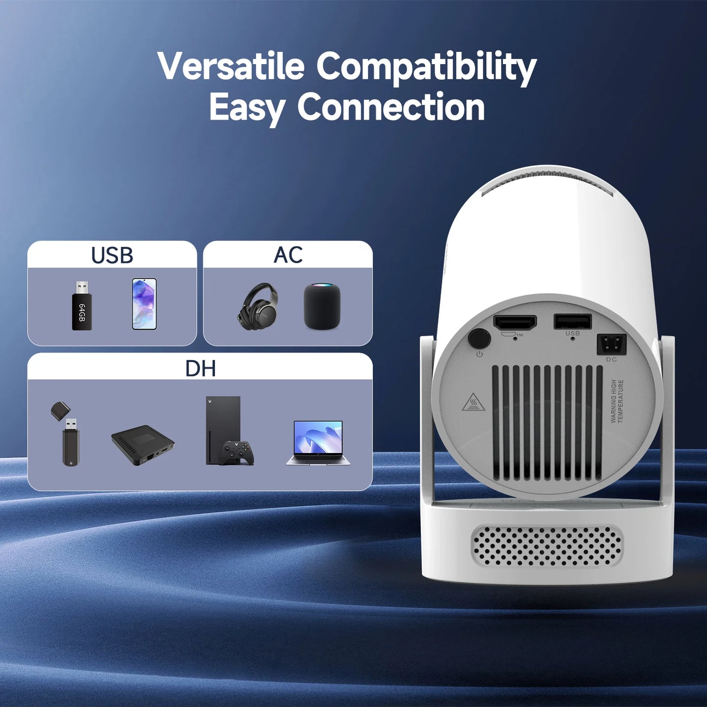 Magcubic HY300 Pro+ 4K WiFi6 Portable Projector