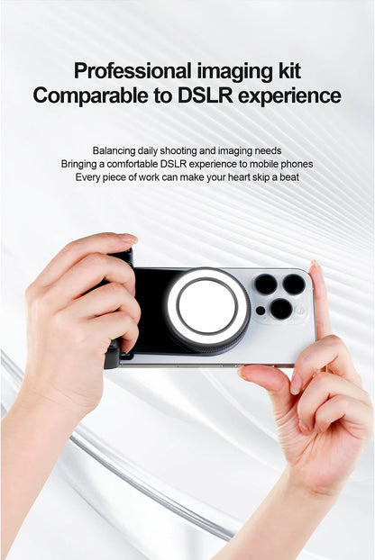MagSafe Bluetooth Selfie Grip with Fill Light & Stabilizer