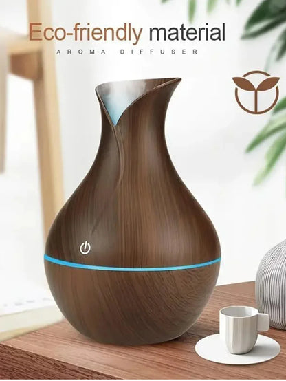 Ultrasonic Essential Oil Humidifier – Quiet LED Aroma Maker
