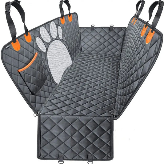 Waterproof Dog Car Seat Cover – Hammock with Mesh Window 🐾🚗