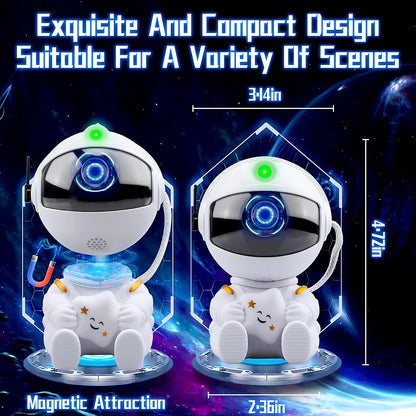 🌌 Astronaut Galaxy Star Projector Night Light