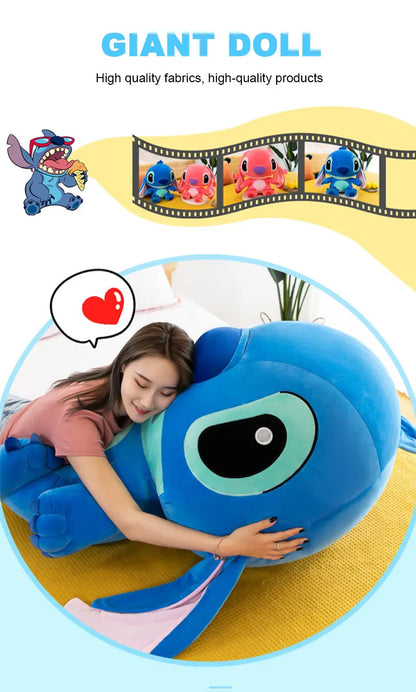 Giant Lilo & Stitch Plush – Soft Hug Pillow Toy