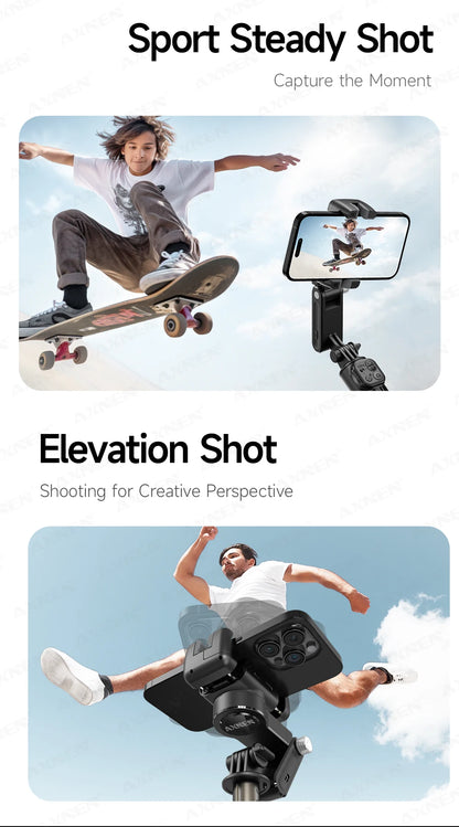 AXNEN Q19 AI Gimbal – 360° Face Tracking with Fill Light