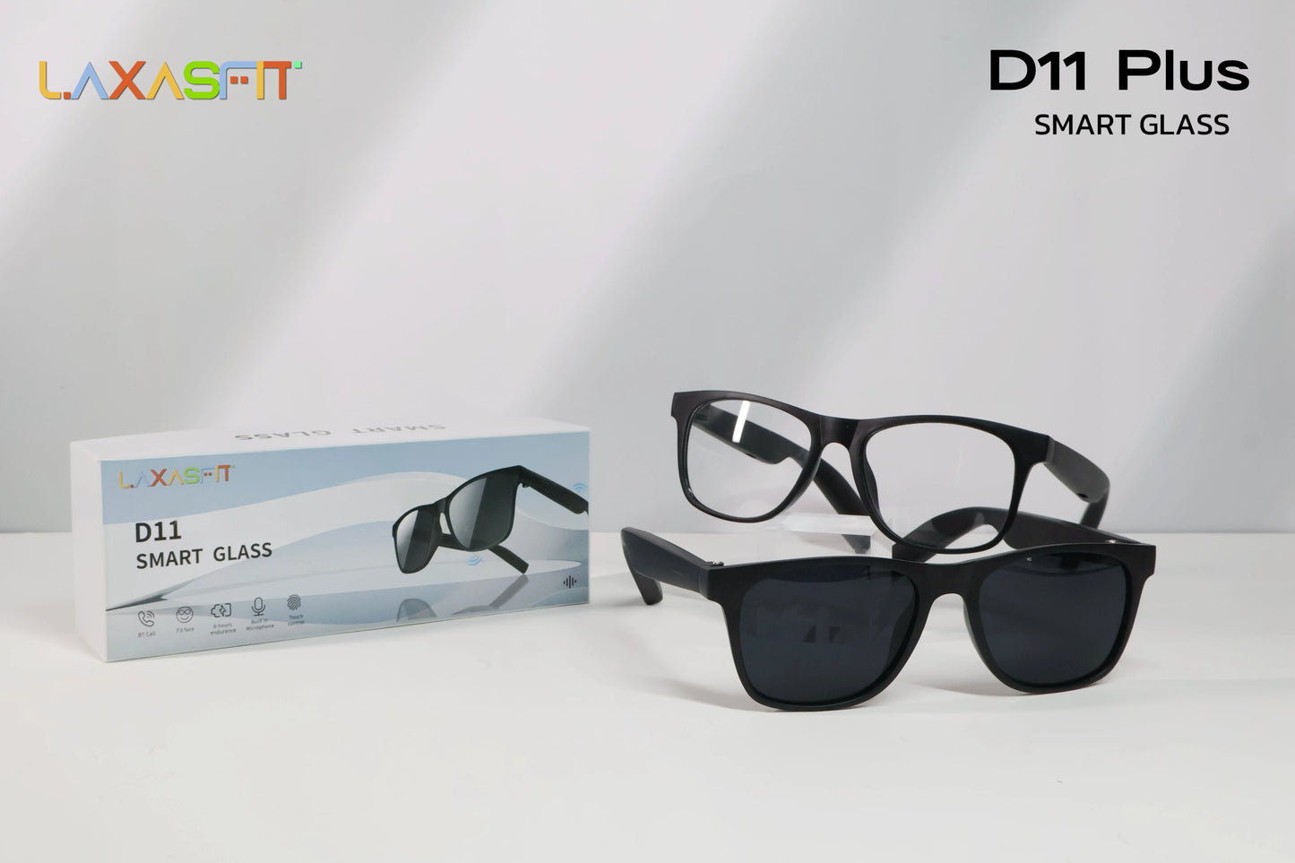 LAXASFIT 2025 New Men's Smart Glasses Women's Bluetooth Glasses Voice Call Control Music UV Polarized Sunglasses