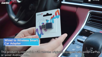 Wireless CarPlay & Android Auto – Plug & Play Freedom